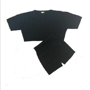 Two Piece Knit Short Set